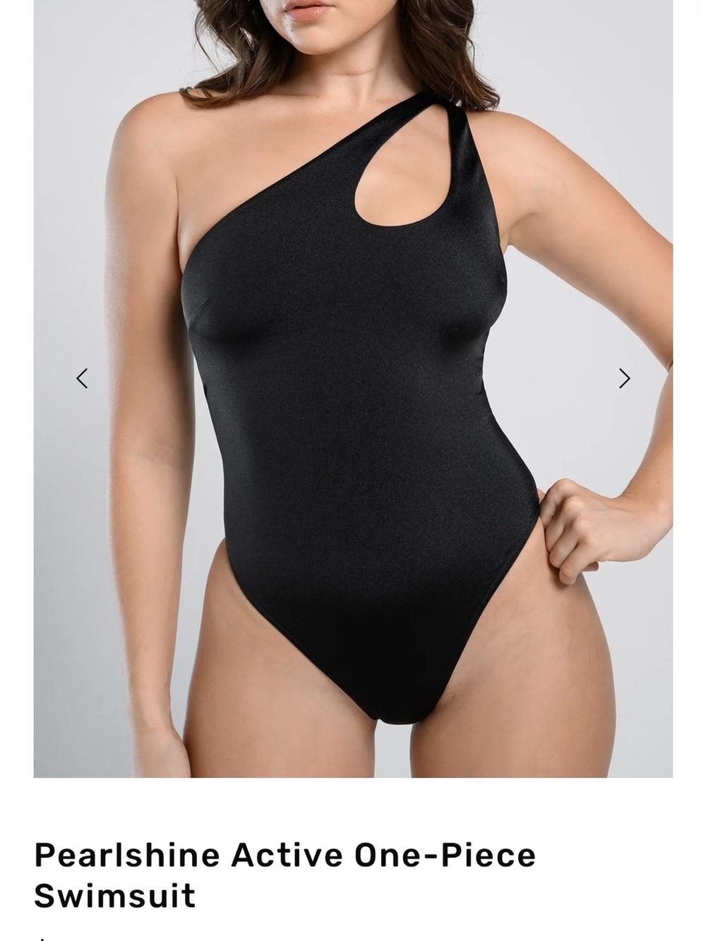 Cosmelle One-Piece Swimsuit in black